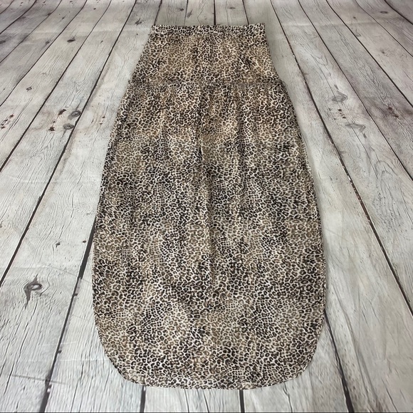 UO Ecote Leopard Animal Print Maxi Skirt Size 6 - Picture 12 of 14